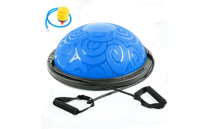 Полусфера BOSU Classic V3 гимнастическая, 58см., (синяя) в комплекте с ножным насосом Полусфера BOSU Classic V3 гимнастическая, 58см., (синяя) в комплекте с ножным насосом