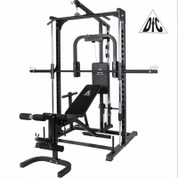 Силовой комплекс со скамьей, машина Смита DFC Homegym