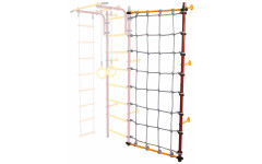 Стойка-сетка Юный Атлет Пристенная (красный/желтый) Стойка-сетка Юный Атлет Пристенная (красный/желтый)