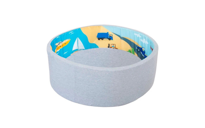 Детский сухой бассейн ROMANA Транспорт ДМФ-МК-02.55.01 без шариков (серый без шариков) Детский сухой бассейн ROMANA Транспорт ДМФ-МК-02.55.01 без шариков (серый без шариков)